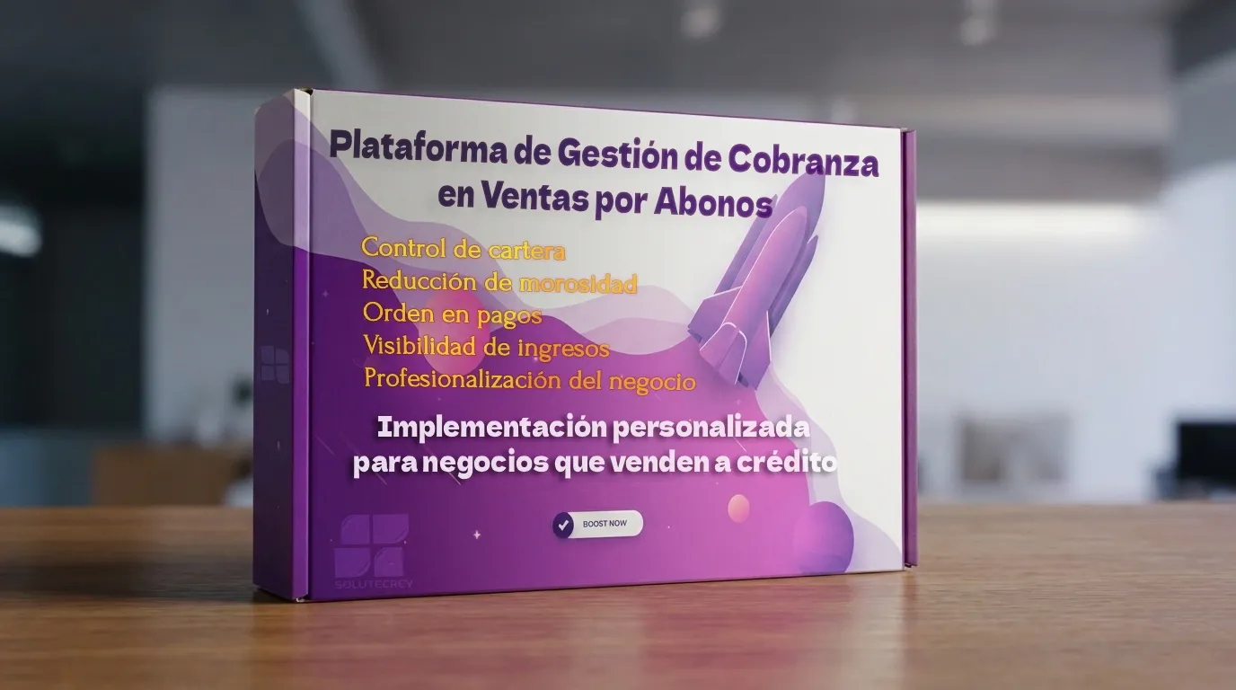 Pantalla del sistema gestor de cobranza